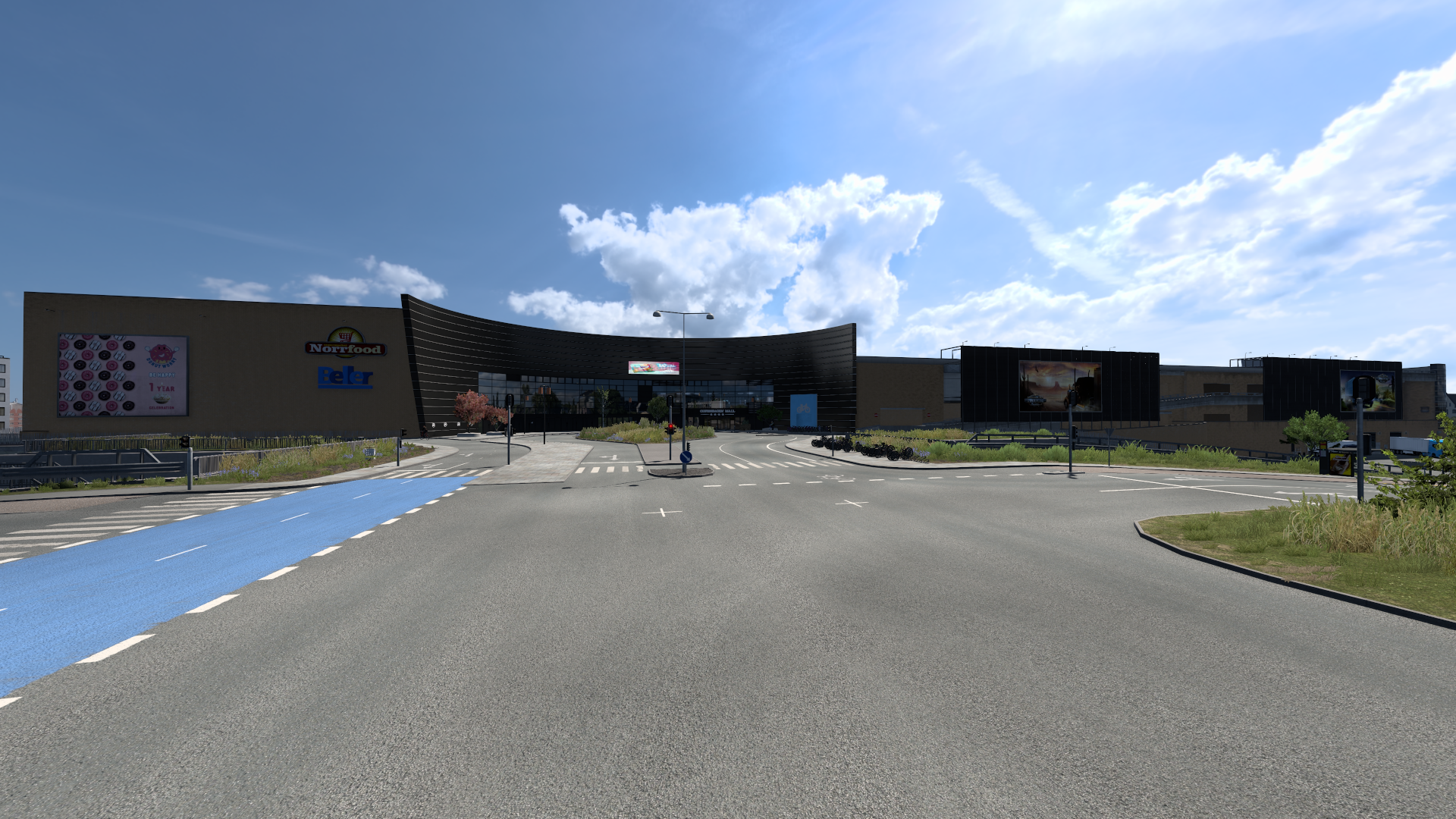 Fisketorvet Einkaufszentrum an breiter Straßenfront in Kopenhagen