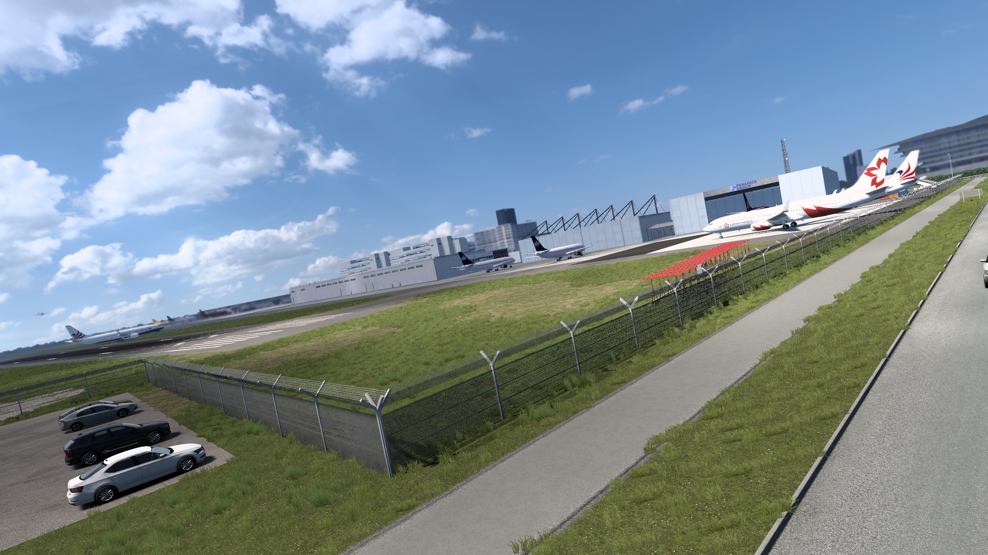 Passagierflugzeuge auf dem Vorfeld des Flughafens Kastrup